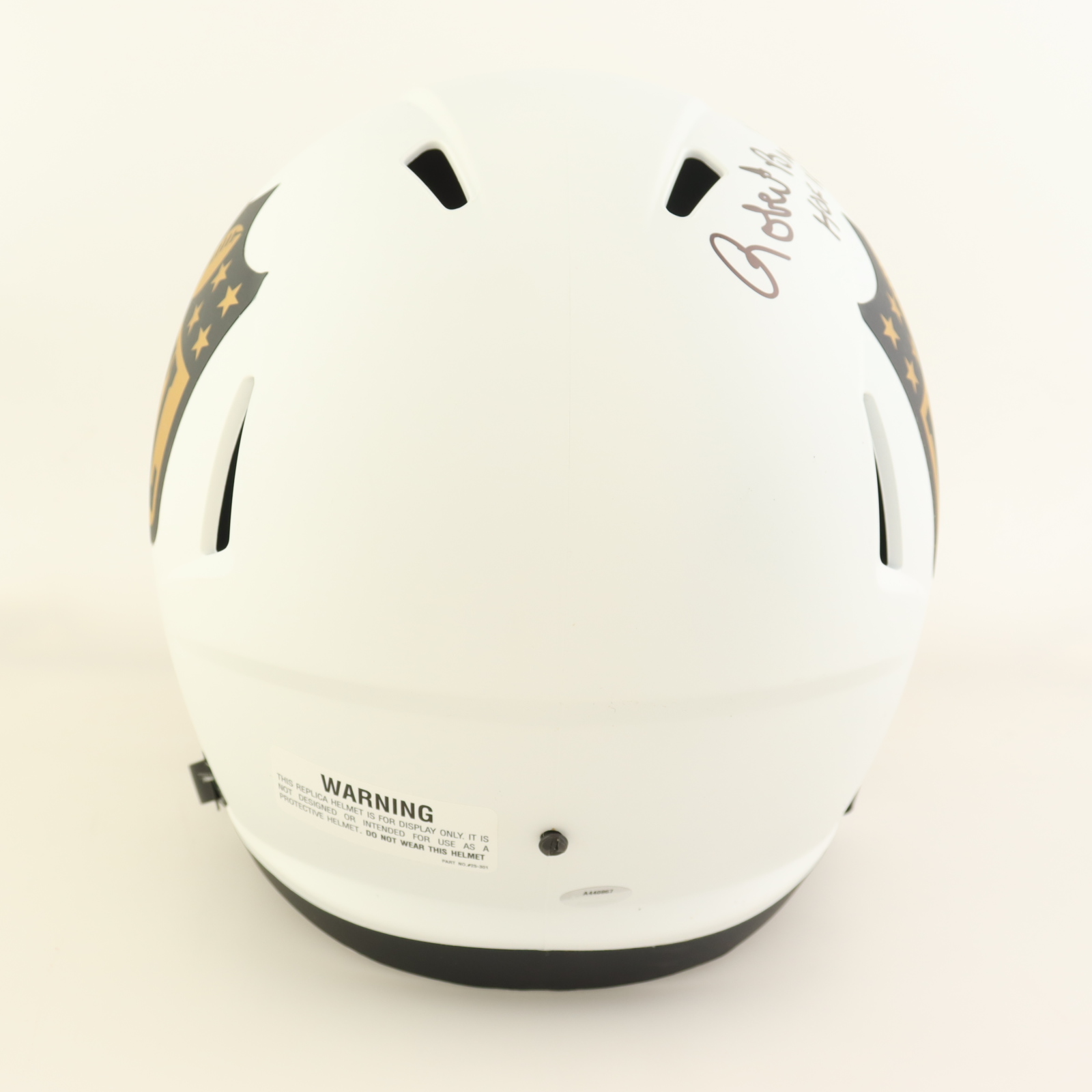 Robert Brazile Signed Full-Size NFL Logo Speed Helmet Inscribed "HOF 18" (Schwartz) at PristineAuction.com Robert Brazile Signed Full-Size NFL Logo Speed Helmet Inscribed "HOF 18" (Schwartz) at PristineAuction.com