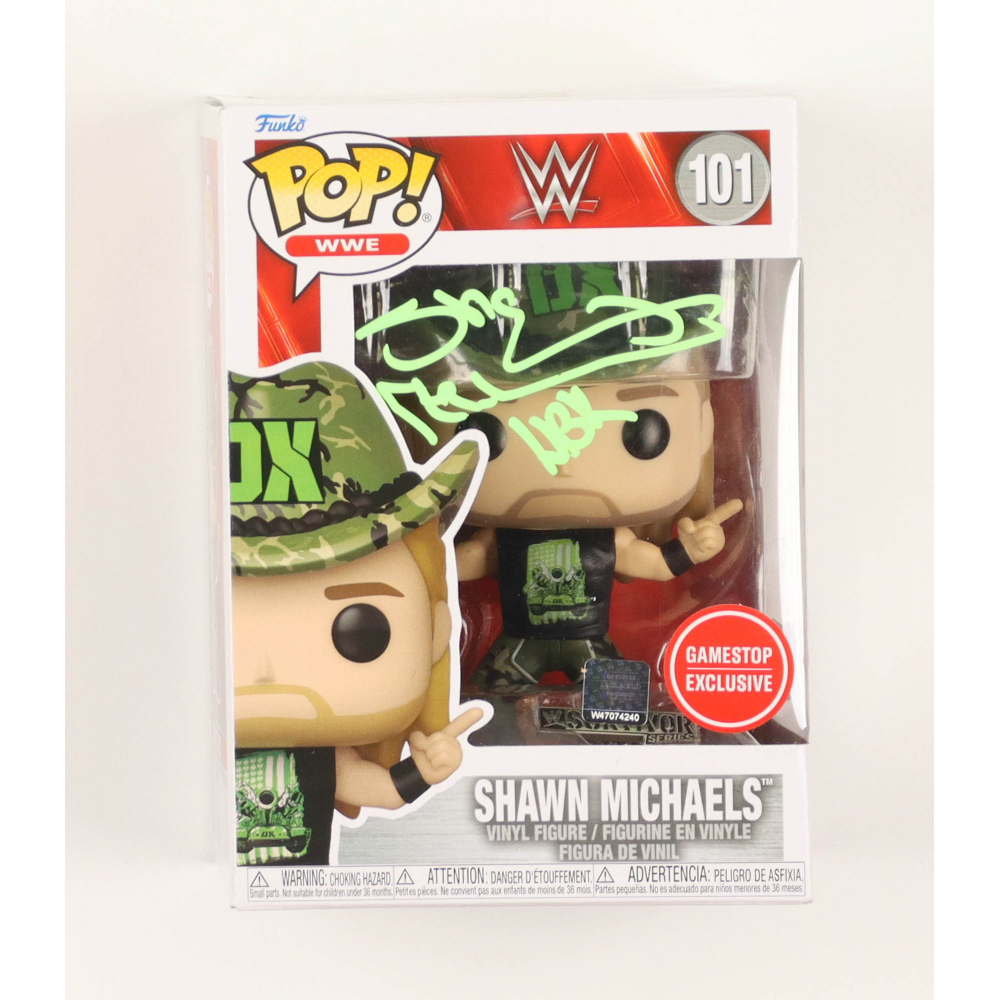 Shawn Michaels Signed WWE 101 Shawn Michaels Funko Pop! Vinyl Figure