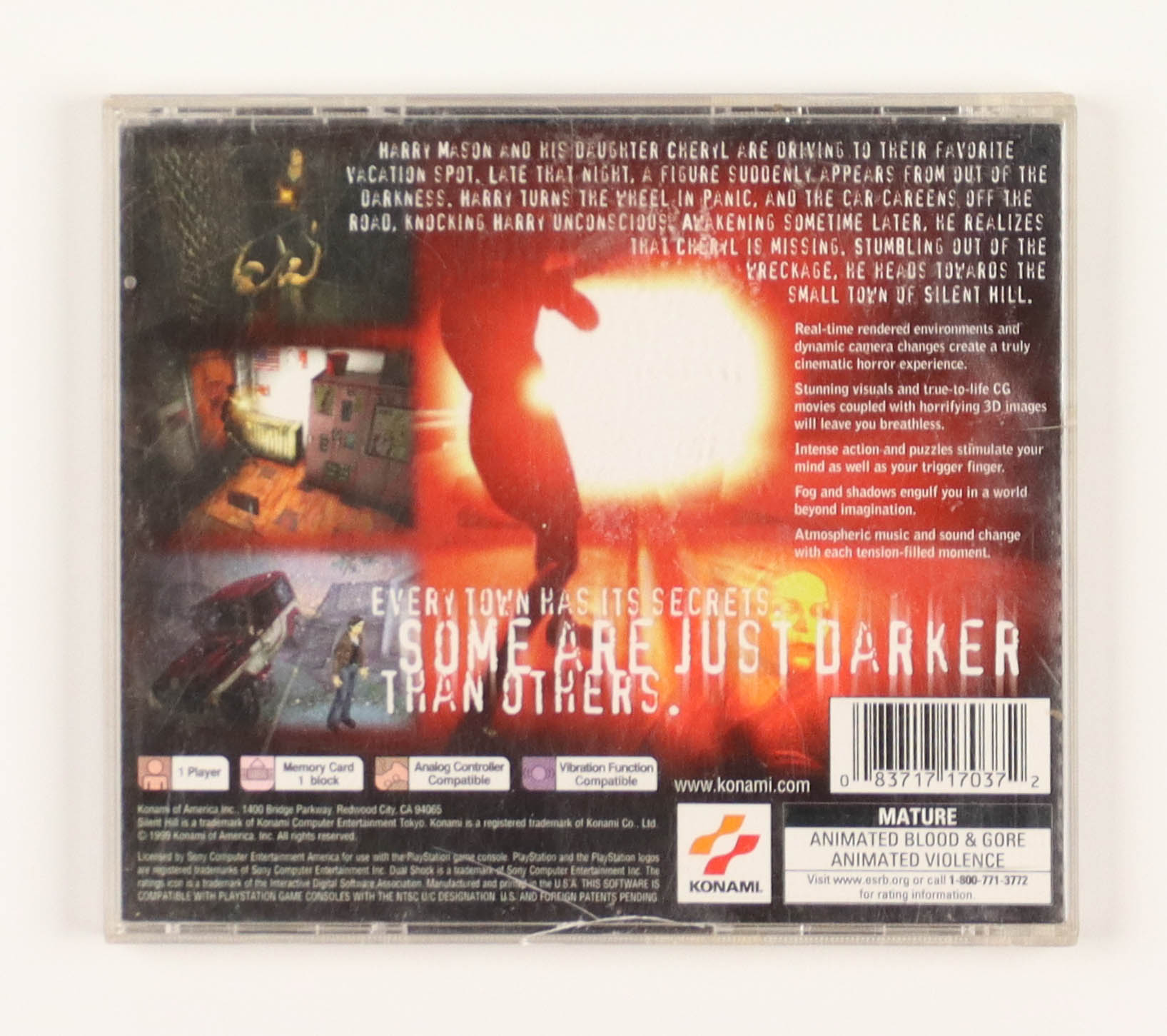 Silent Hill 1999 Playstation PSX Video Game at PristineAuction.com Silent Hill 1999 Playstation PSX Video Game at PristineAuction.com