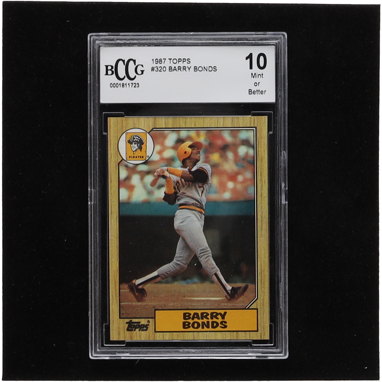 Barry Bonds 1987 Topps #320 RC (BCCG 10) at PristineAuction.com Barry Bonds 1987 Topps #320 RC (BCCG 10) at PristineAuction.com