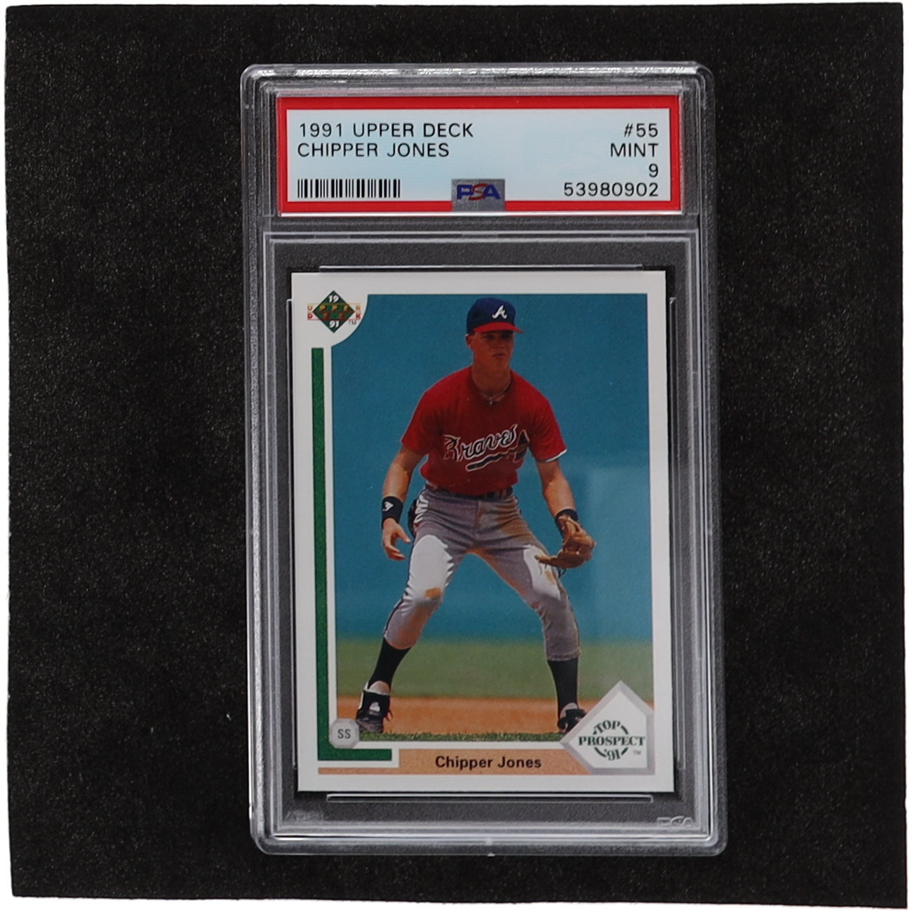 Chipper Jones 1991 Upper Deck #55 RC (PSA 9) | Pristine Auction