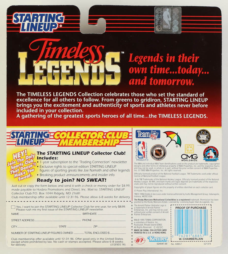Wilt Chamberlain Signed 76ers Action Figure with Factory Sealed Trading Card (JSA) at PristineAuction.com Wilt Chamberlain Signed 76ers Action Figure with Factory Sealed Trading Card (JSA) at PristineAuction.com
