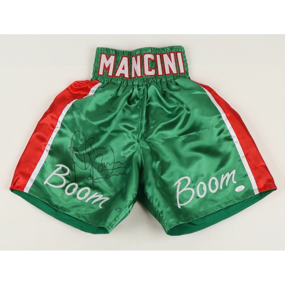 Ray "Boom Boom" Mancini Signed Boxing Trunks (JSA) Pristine Auction