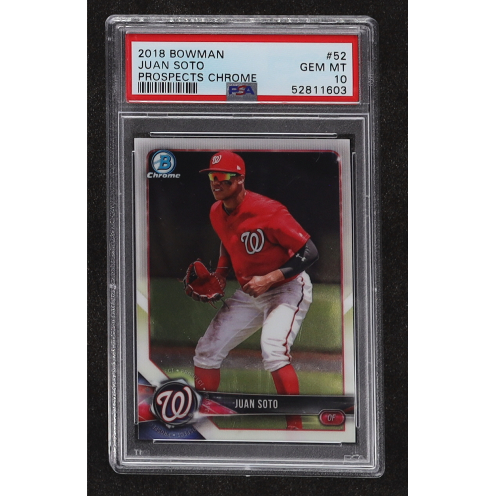 Psa 10 Juan Soto 2016 Bowman Chrome Purple Refractor 1st Prospect