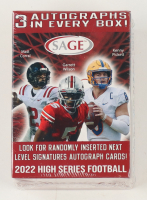 2022 Sage Hit High Series Football Blaster Box with (63) Cards at PristineAuction.com