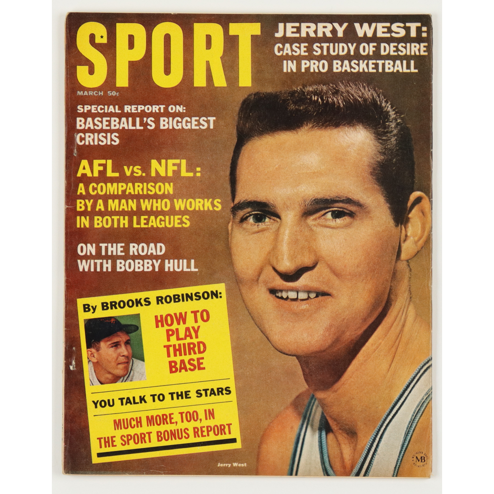 1965 Full "Sport Magazine" Jerry West Lakers Cover | Pristine Auction
