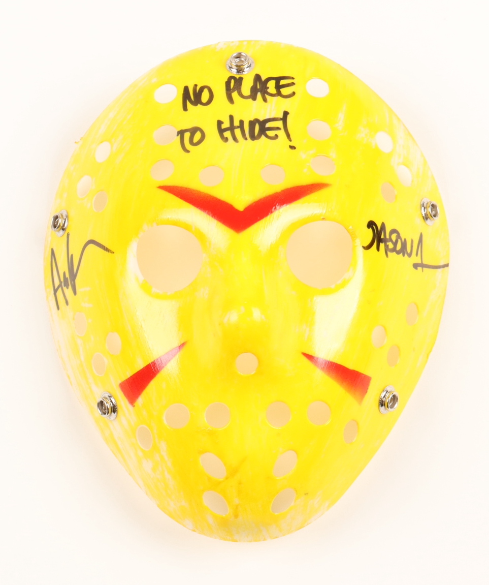 Ari Lehman Signed "Friday the 13th" Mask Inscribed "Jason 1" & "No Place To Hide" (JSA) at PristineAuction.com Ari Lehman Signed "Friday the 13th" Mask Inscribed "Jason 1" & "No Place To Hide" (JSA) at PristineAuction.com
