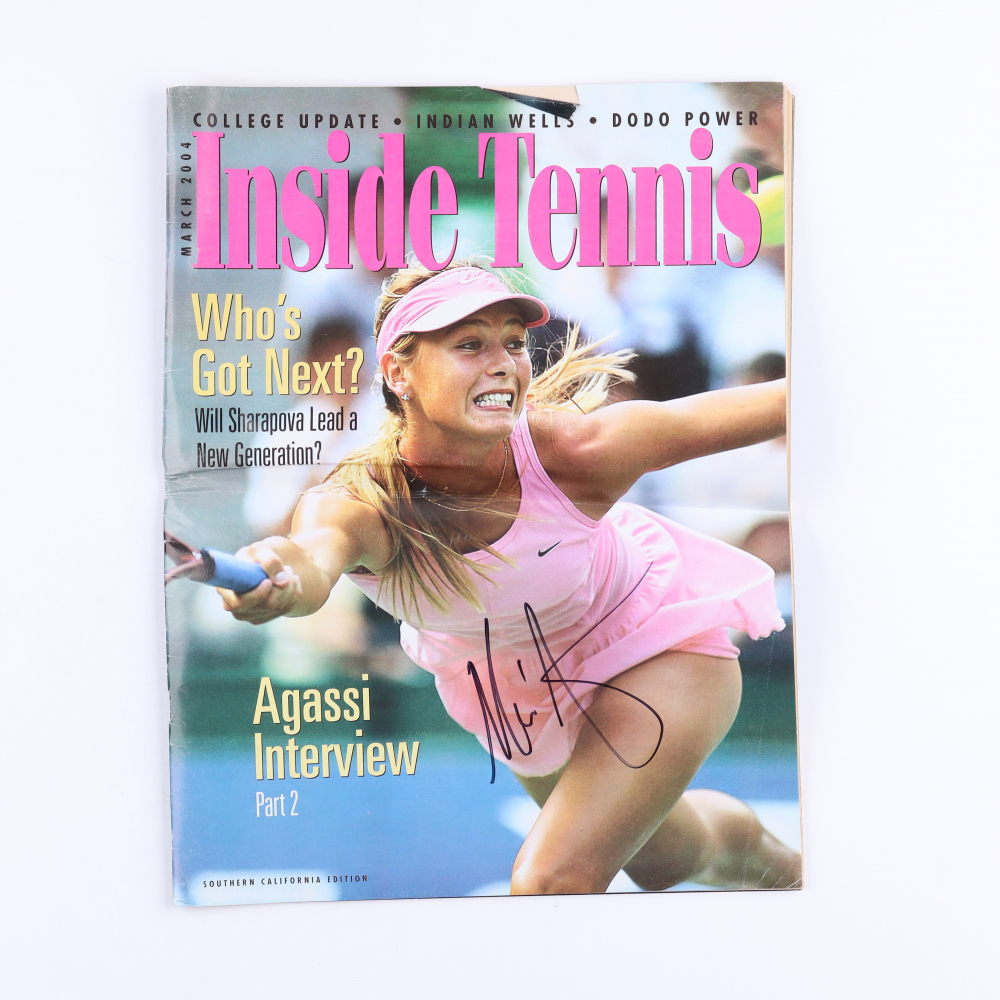 Maria Sharapova & Roger Federer Signed 2004 "Inside Tennis" Magazine