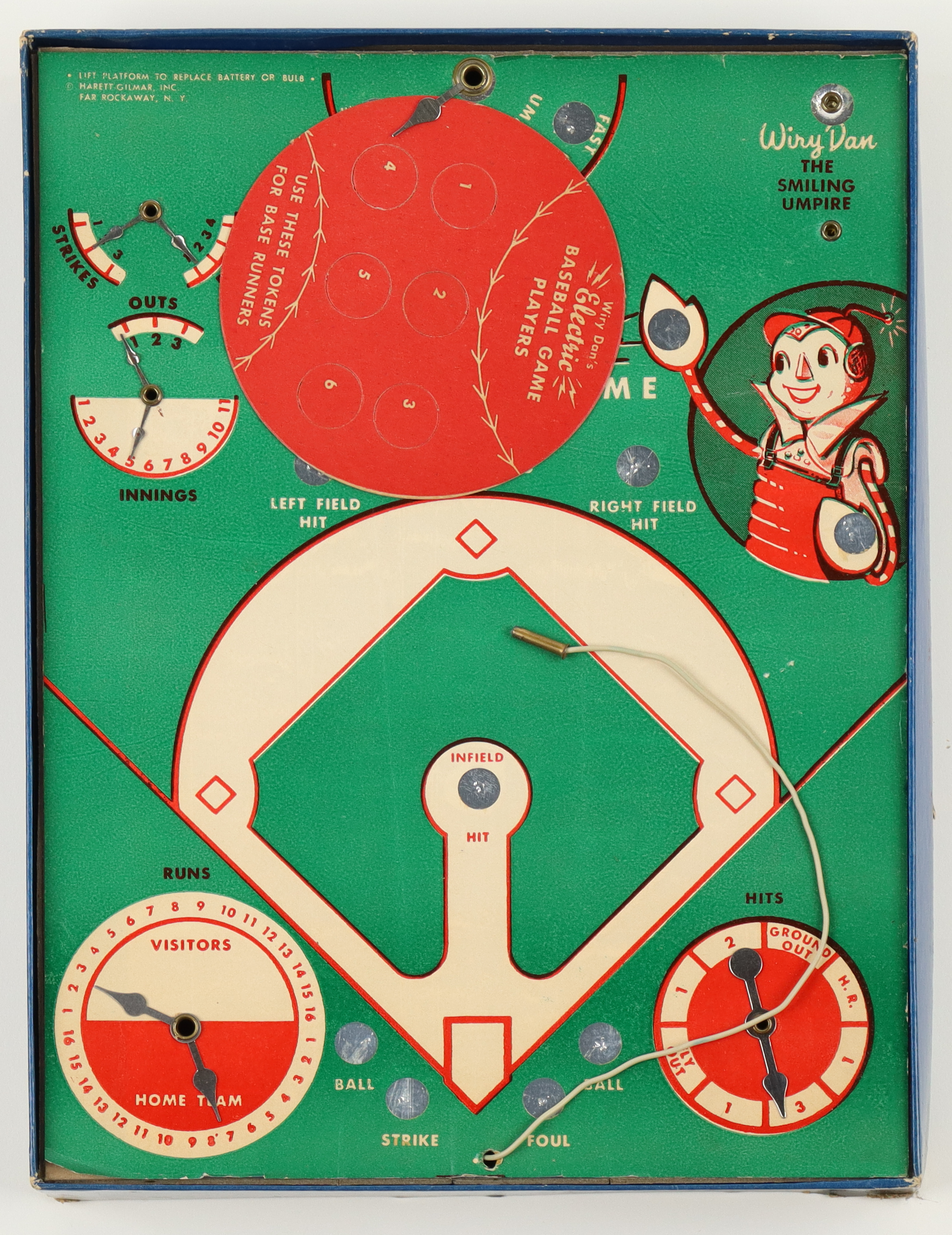 1950 Electronic "Wiry Dan's Electric Baseball Game" with Original Box at PristineAuction.com 1950 Electronic "Wiry Dan's Electric Baseball Game" with Original Box at PristineAuction.com