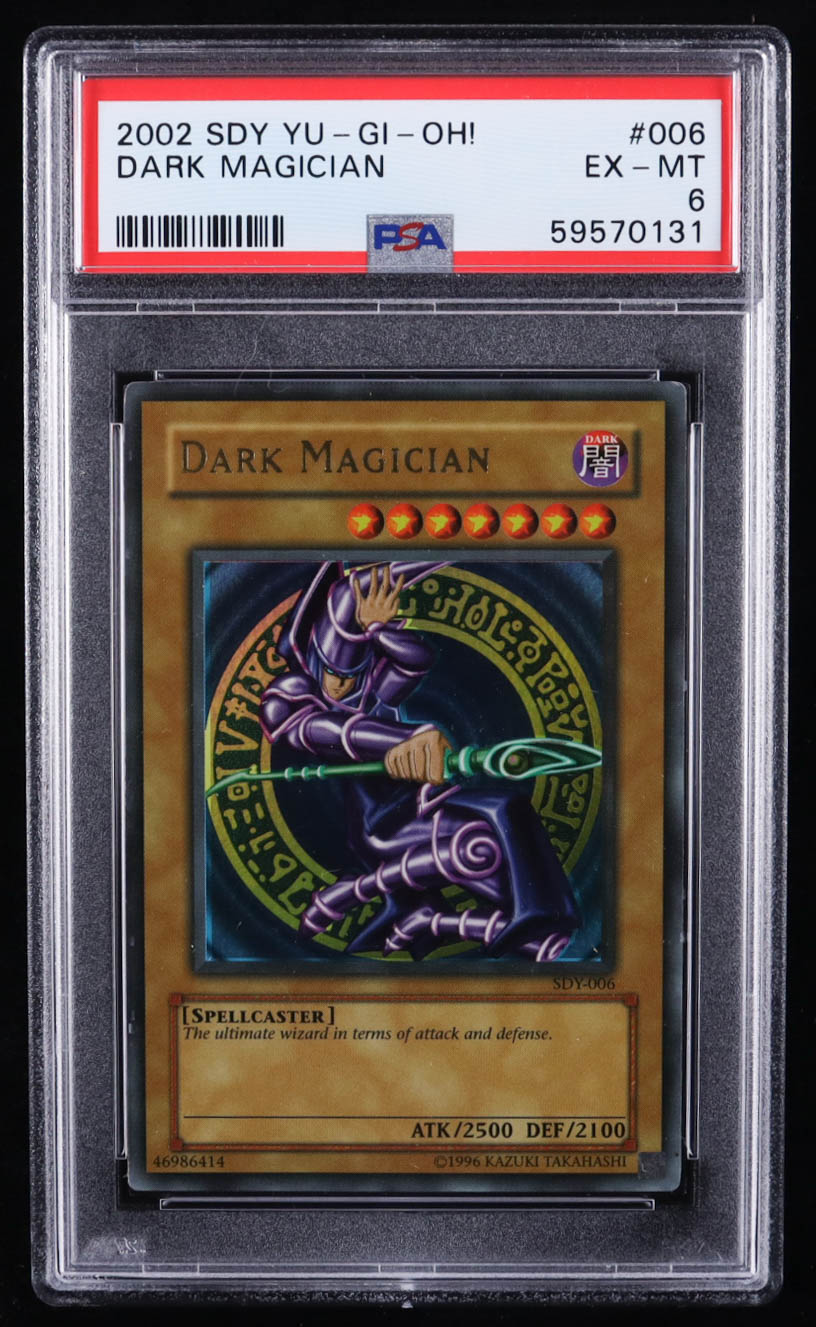 Dark Magician 2002 YuGiOh Starter Deck: Yugi #SDY006 Holo (PSA 6) at PristineAuction.com Dark Magician 2002 YuGiOh Starter Deck: Yugi #SDY006 Holo (PSA 6) at PristineAuction.com