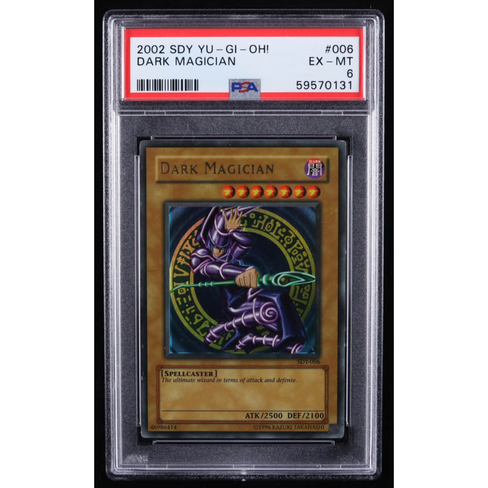 Dark Magician 2002 YuGiOh Starter Deck Yugi SDY006 Holo (PSA