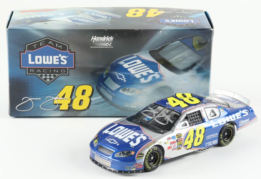 Jimmie Johnson Signed LE NASCAR #48 Lowes / 2005 Monte Carlo Die-Cast ...