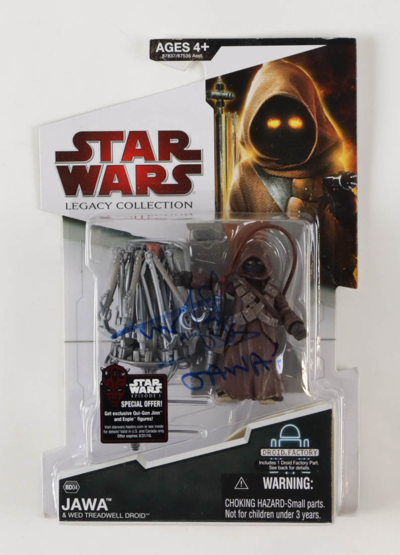 Rusty Goffe Signed "STAR WARS: Legacy Collection" Jawa & Wed Treadwell Action Figure Inscribed "Jawa" (Beckett) at PristineAuction.com Rusty Goffe Signed "STAR WARS: Legacy Collection" Jawa & Wed Treadwell Action Figure Inscribed "Jawa" (Beckett) at PristineAuction.com