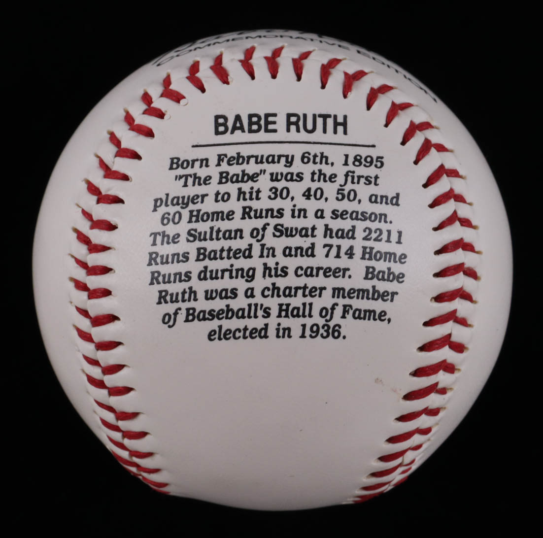 Babe Ruth Commemorative 100th Anniversary Baseball with 100th Anniversary Display Case at PristineAuction.com Babe Ruth Commemorative 100th Anniversary Baseball with 100th Anniversary Display Case at PristineAuction.com