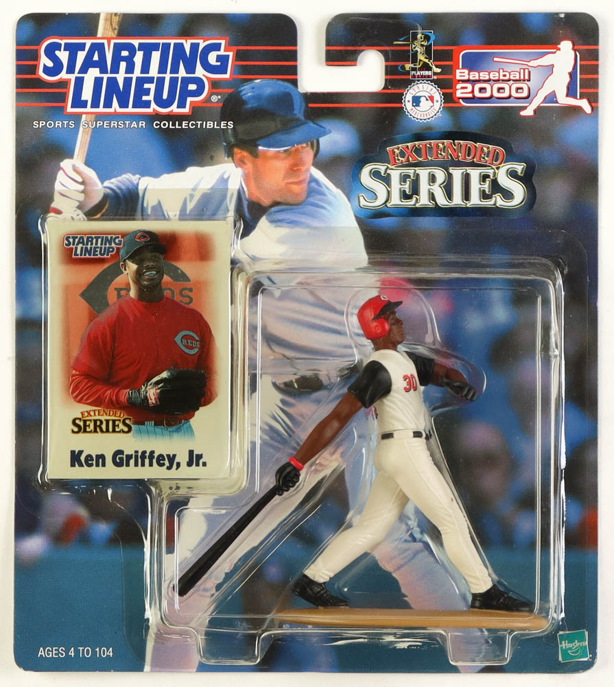 Ken Griffey Jr. Reds 2000 Extended Series Starting Lineup Collection Figure at PristineAuction.com Ken Griffey Jr. Reds 2000 Extended Series Starting Lineup Collection Figure at PristineAuction.com