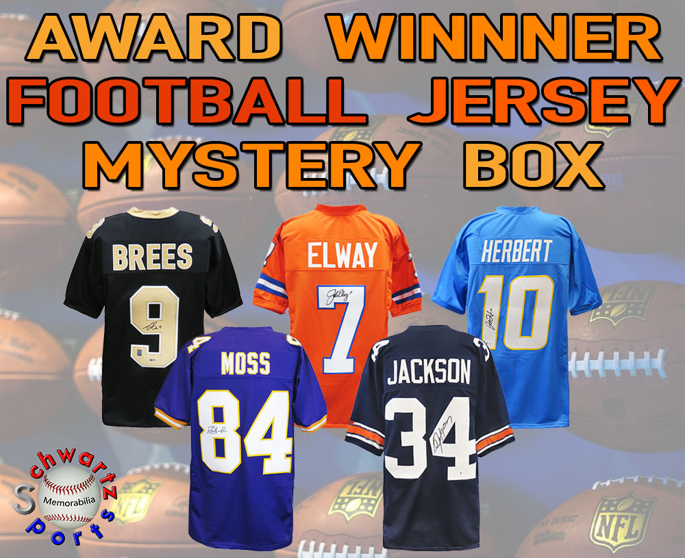 Schwartz Sports - Football AWARD WINNER Signed Jersey Mystery Box – Series 8 (Limited to 125) at PristineAuction.com Schwartz Sports - Football AWARD WINNER Signed Jersey Mystery Box – Series 8 (Limited to 125) at PristineAuction.com