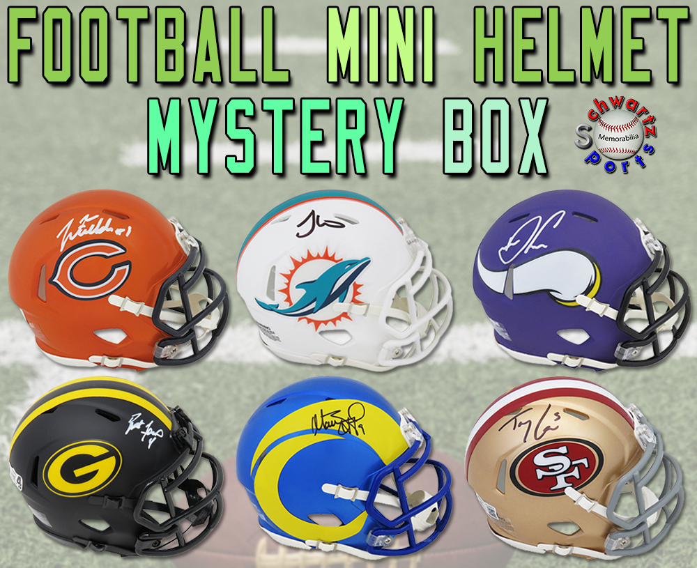 Schwartz Sports Football Mini Helmet Signed Mystery Box Series 36