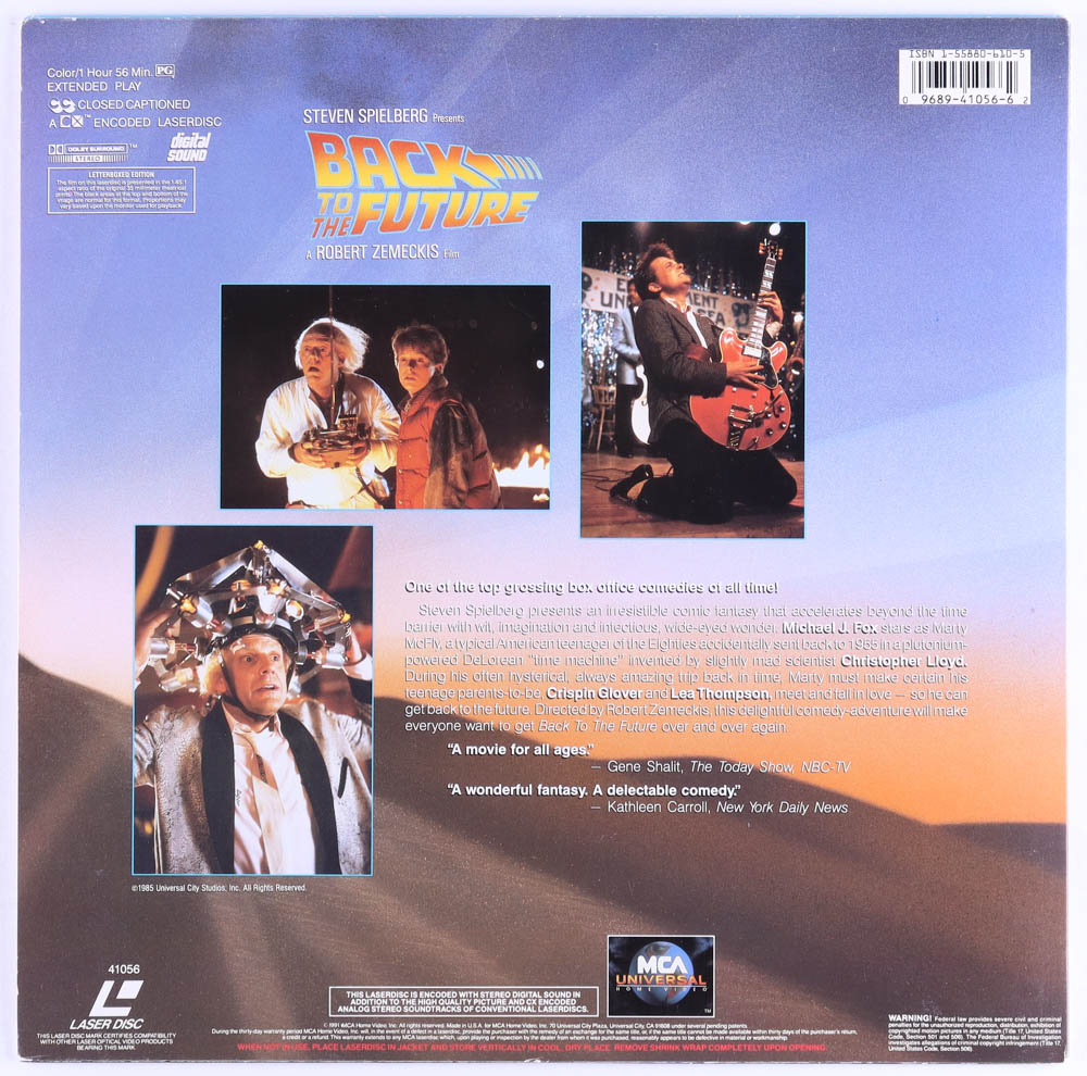 "Back to the Future" Laser Disc Cast-Signed by Michael J. Fox, Christopher Lloyd, Bob Gale, James Tolkan (JSA) at PristineAuction.com "Back to the Future" Laser Disc Cast-Signed by Michael J. Fox, Christopher Lloyd, Bob Gale, James Tolkan (JSA) at PristineAuction.com