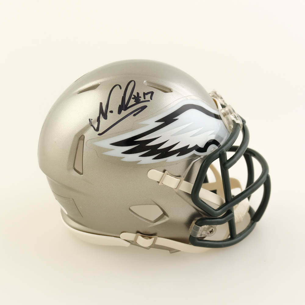 Montez Sweat Autographed Flash Orange Speed Mini Football Helmet - JSA Certified (Stock #232850)