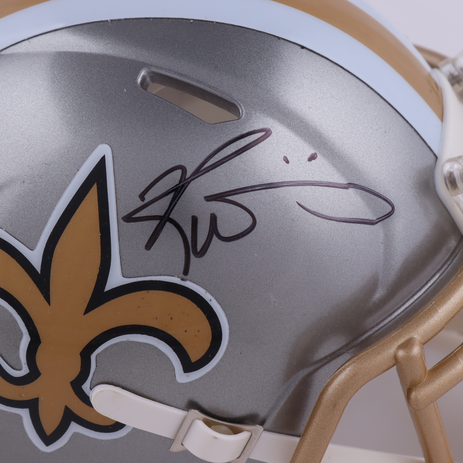 Ricky Williams Signed Saints Flash Alternate Speed Mini Helmet (Beckett) at PristineAuction.com Ricky Williams Signed Saints Flash Alternate Speed Mini Helmet (Beckett) at PristineAuction.com