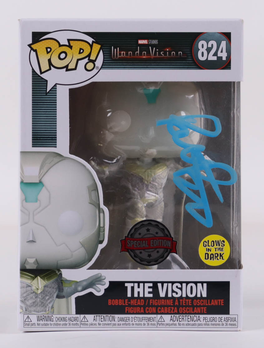 Paul Bettany Signed "WandaVision" The Vision #824 Funko Pop! Vinyl Figure (PSA) at PristineAuction.com Paul Bettany Signed "WandaVision" The Vision #824 Funko Pop! Vinyl Figure (PSA) at PristineAuction.com