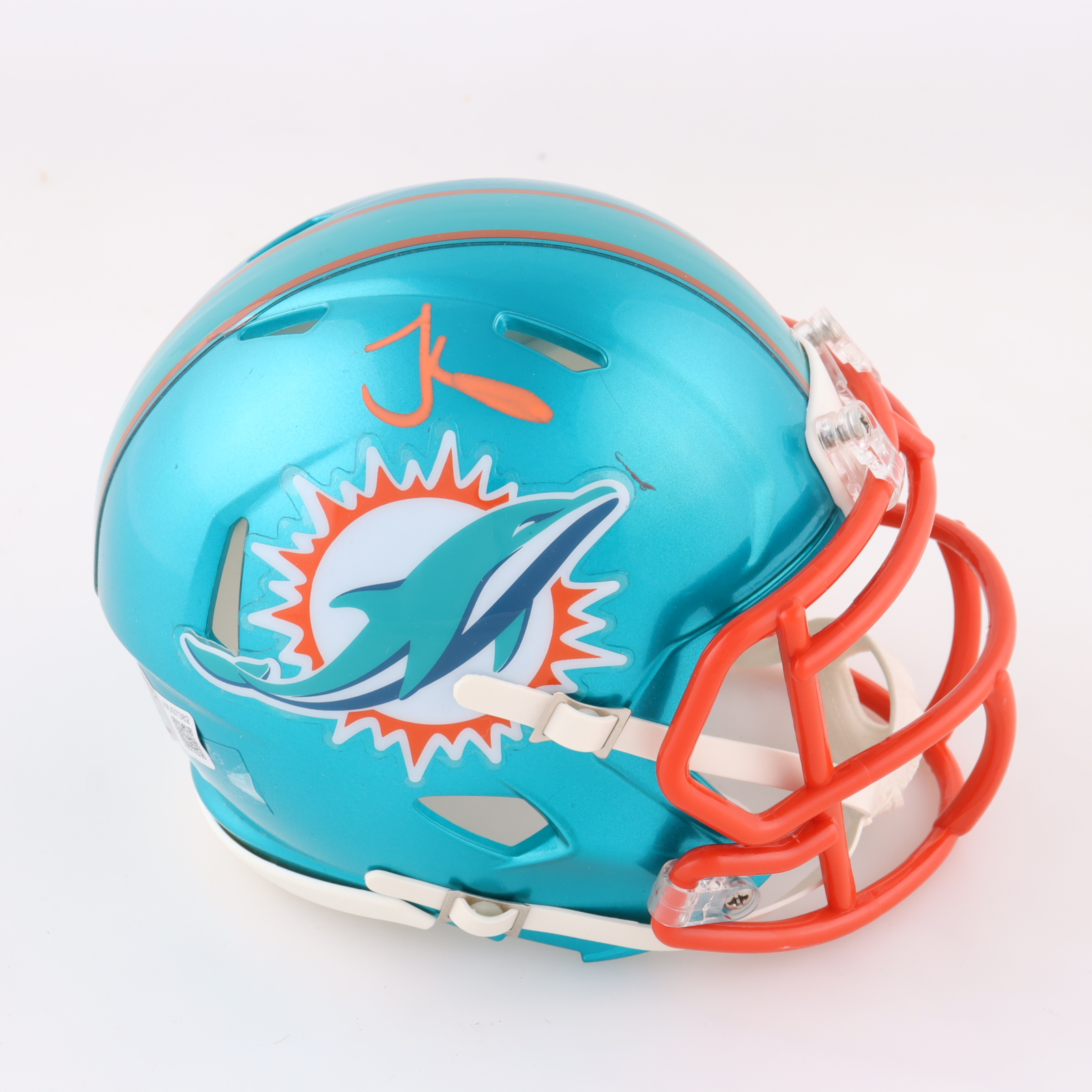 Tyreek Hill Signed Dolphins Flash Alternate Speed Mini Helmet (Beckett) at PristineAuction.com Tyreek Hill Signed Dolphins Flash Alternate Speed Mini Helmet (Beckett) at PristineAuction.com