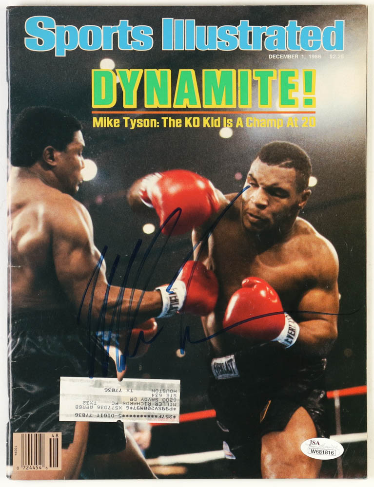 Mike Tyson Signed 1986 Sports Illustrated Magazine (JSA) at PristineAuction.com Mike Tyson Signed 1986 Sports Illustrated Magazine (JSA) at PristineAuction.com