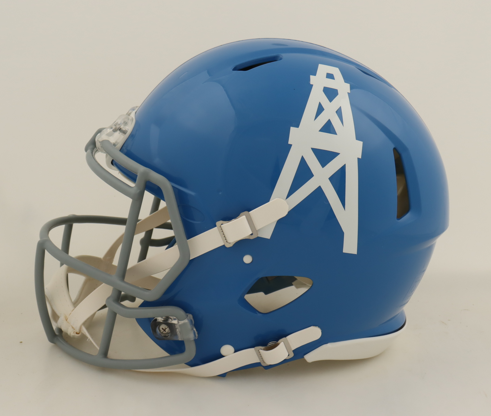 Earl Campbell & Warren Moon Signed Oilers Full-Size Authentic On-Field Speed Helmet Inscribed "HOF 1991" & "HOF 06" (Beckett) at PristineAuction.com Earl Campbell & Warren Moon Signed Oilers Full-Size Authentic On-Field Speed Helmet Inscribed "HOF 1991" & "HOF 06" (Beckett) at PristineAuction.com