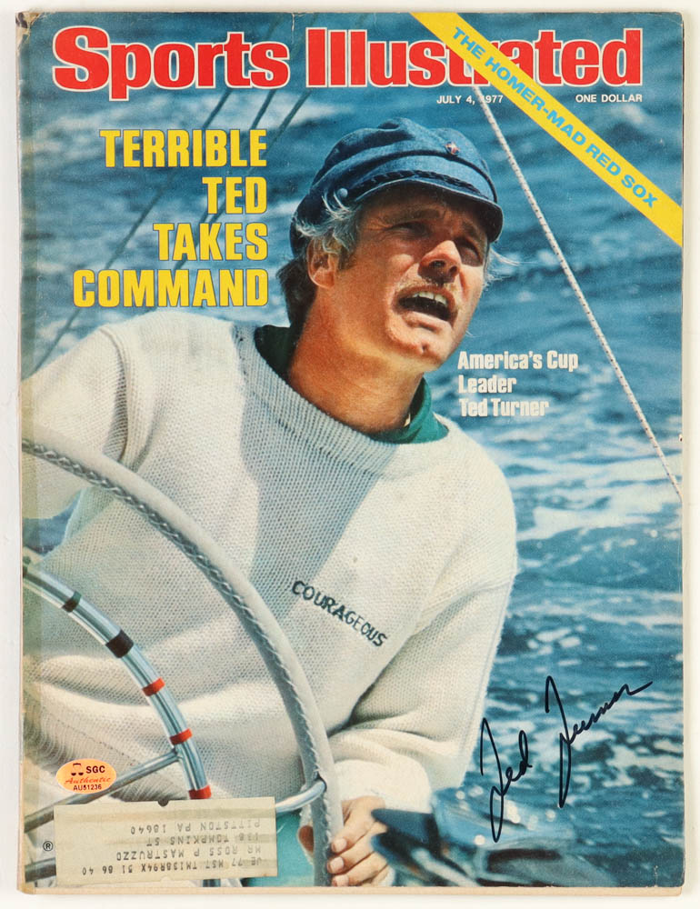 Ted Turner Signed 1977 Sports Illustrated Magazine (SGC) at PristineAuction.com Ted Turner Signed 1977 Sports Illustrated Magazine (SGC) at PristineAuction.com