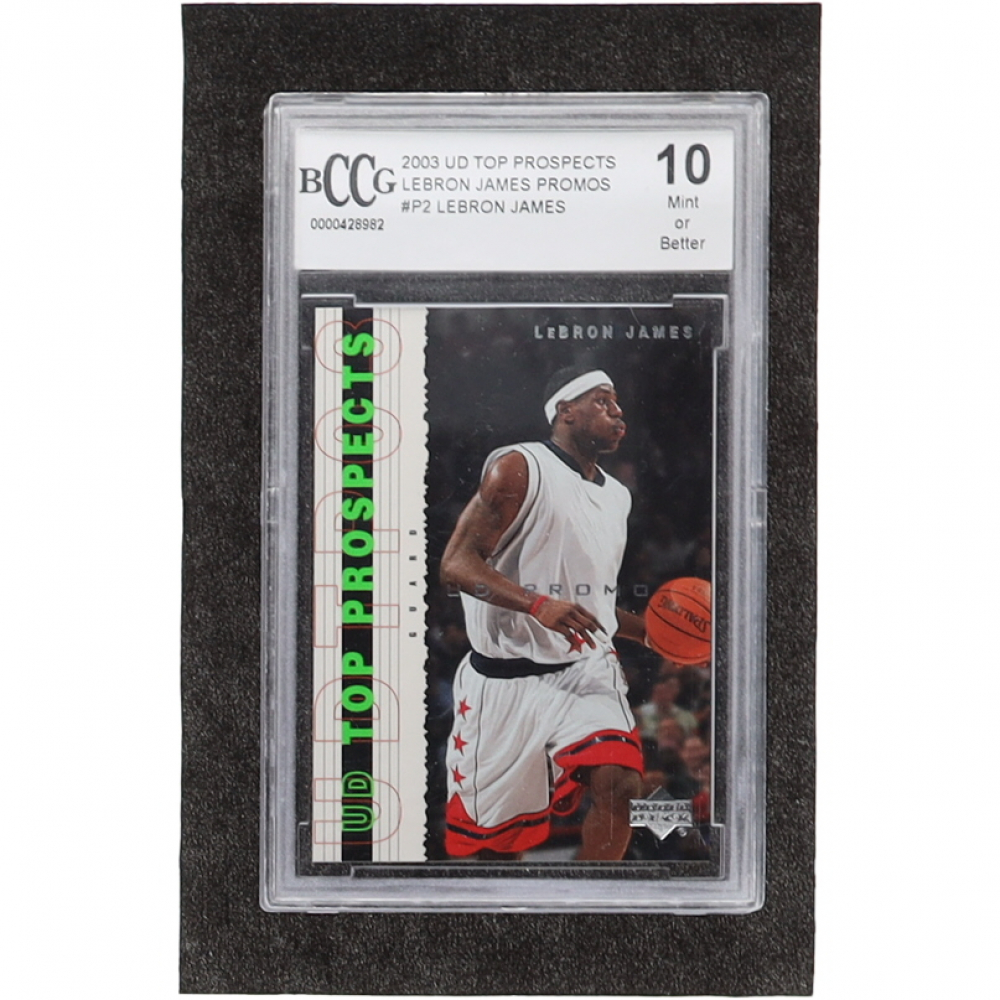 upper deck top prospects lebron james
