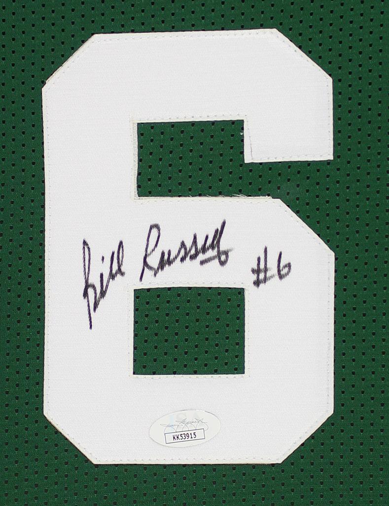 Bill Russell Signed Custom Framed Jersey Display (JSA) at PristineAuction.com Bill Russell Signed Custom Framed Jersey Display (JSA) at PristineAuction.com
