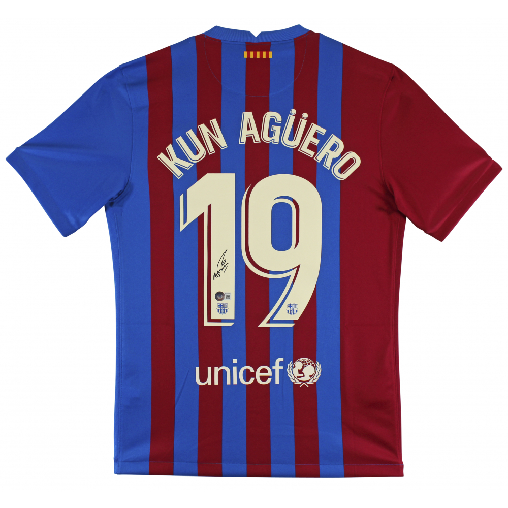 Maillot de Manchester City 2020 signé par Sergio Aguero | LCS