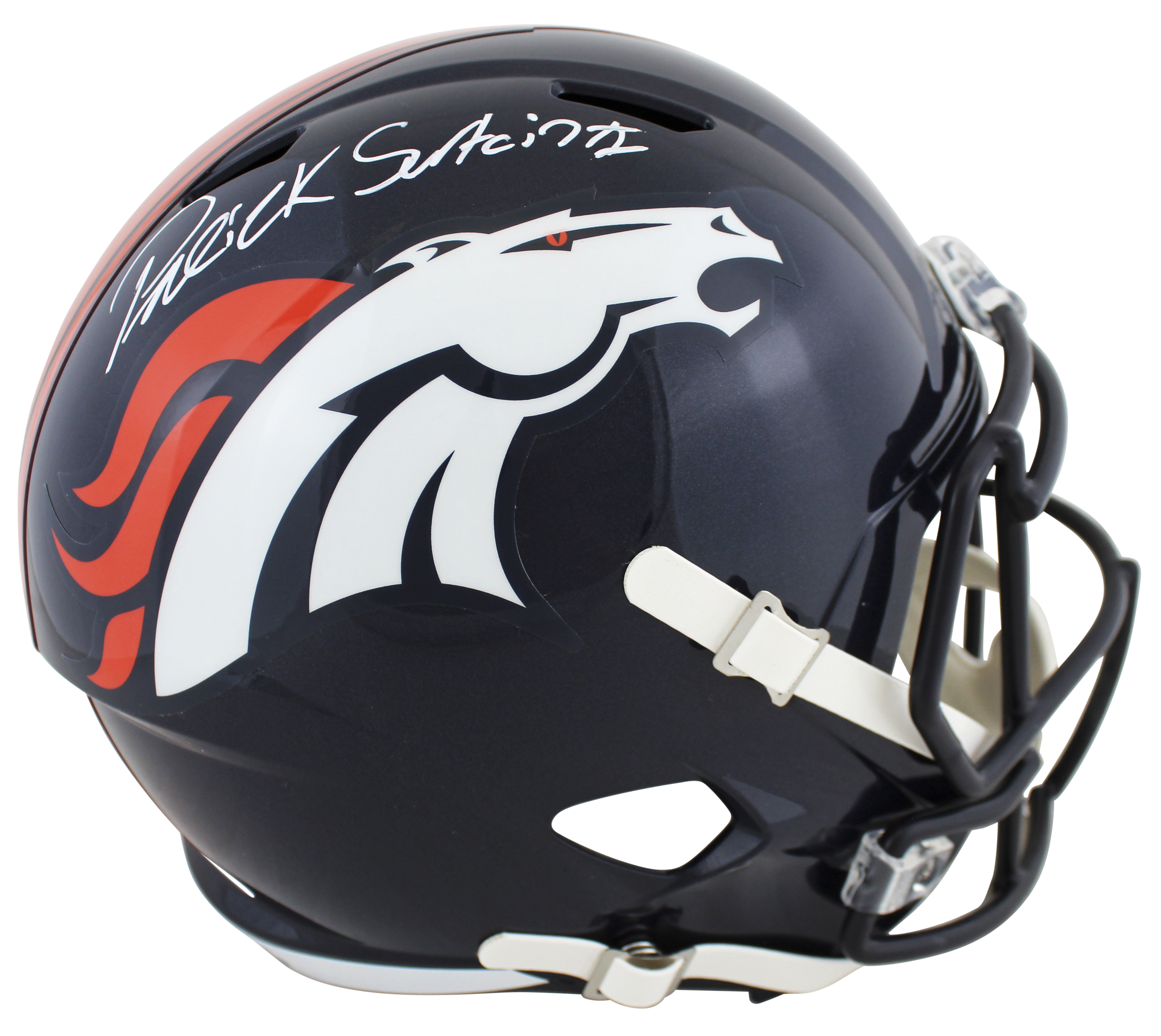 Patrick Surtain II Signed Broncos Full-Size Speed Helmet (JSA) at PristineAuction.com Patrick Surtain II Signed Broncos Full-Size Speed Helmet (JSA) at PristineAuction.com