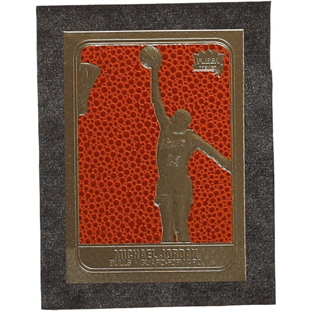 1997 fleer 23kt gold michael jordan