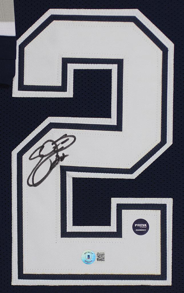 Emmitt Smith Signed Custom Framed Jersey Display (Beckett & Prova) at PristineAuction.com Emmitt Smith Signed Custom Framed Jersey Display (Beckett & Prova) at PristineAuction.com
