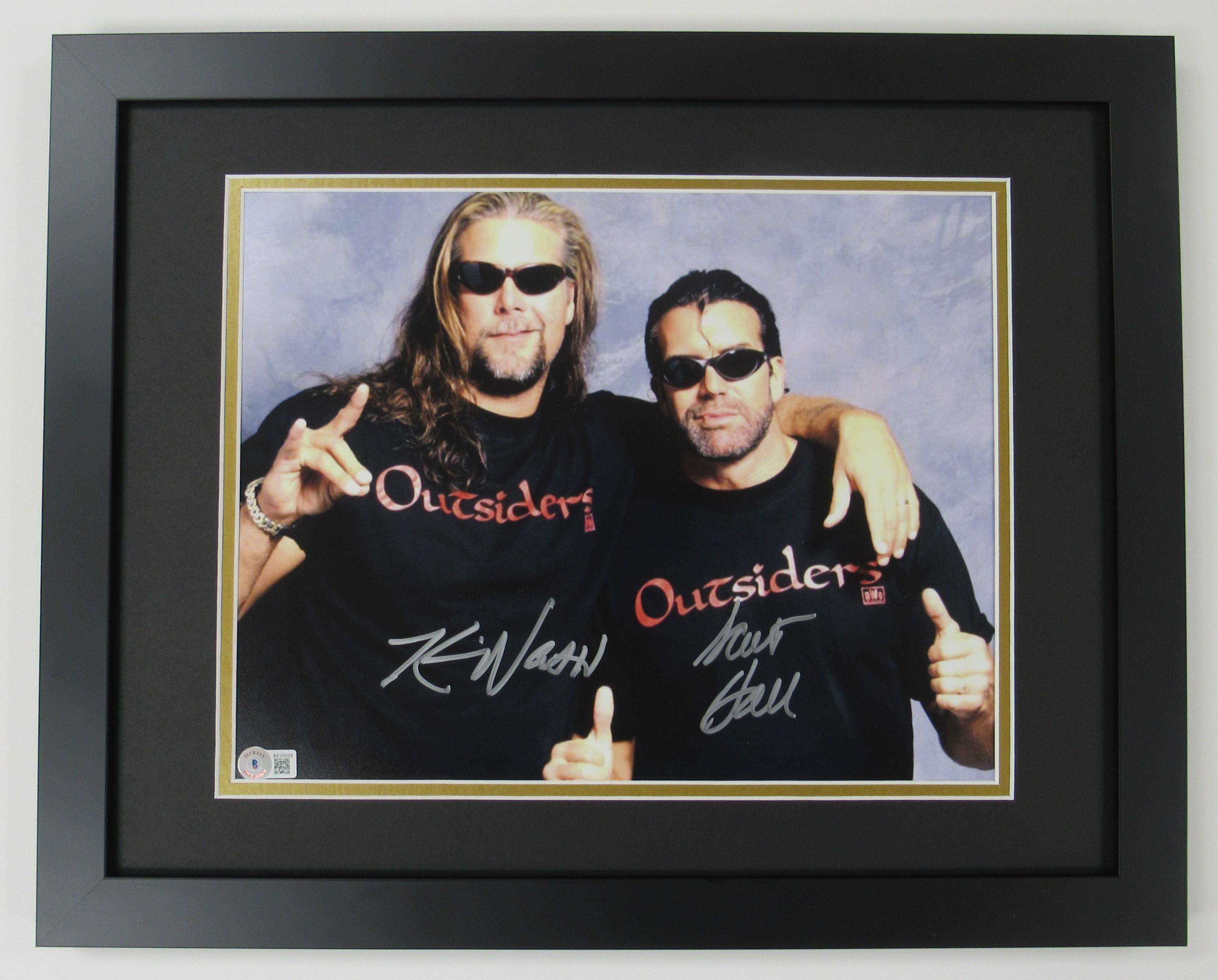 Scott Hall & Kevin Nash Signed WWE Custom Framed Photo (Beckett) at PristineAuction.com Scott Hall & Kevin Nash Signed WWE Custom Framed Photo (Beckett) at PristineAuction.com