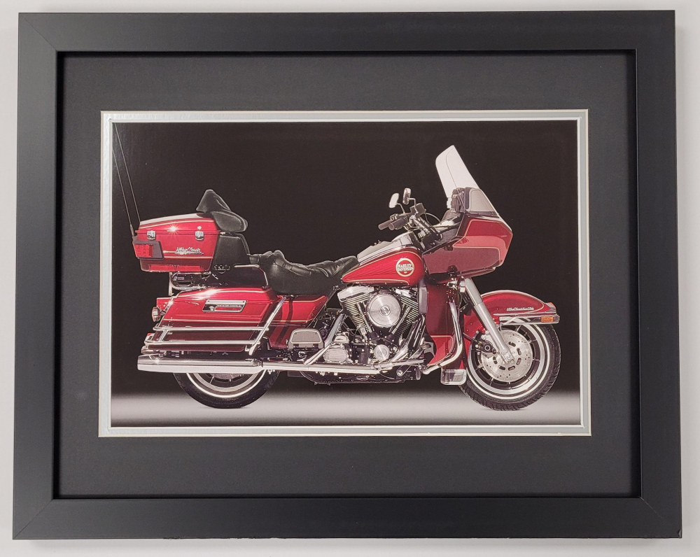 Harley Davidson Custom Framed Photo Pristine Auction