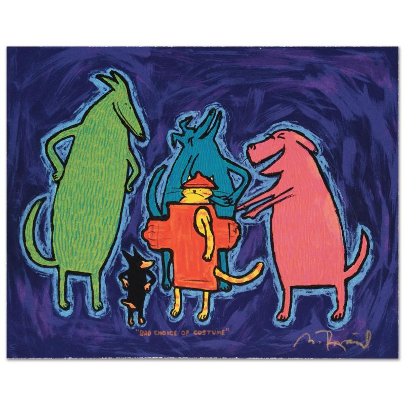 "Bad Choice Of Costume" LE 12x10 Hand-Pulled Original Lithograph on Deckle Edge Paper by Matt Rinard (PA) at PristineAuction.com "Bad Choice Of Costume" LE 12x10 Hand-Pulled Original Lithograph on Deckle Edge Paper by Matt Rinard (PA) at PristineAuction.com