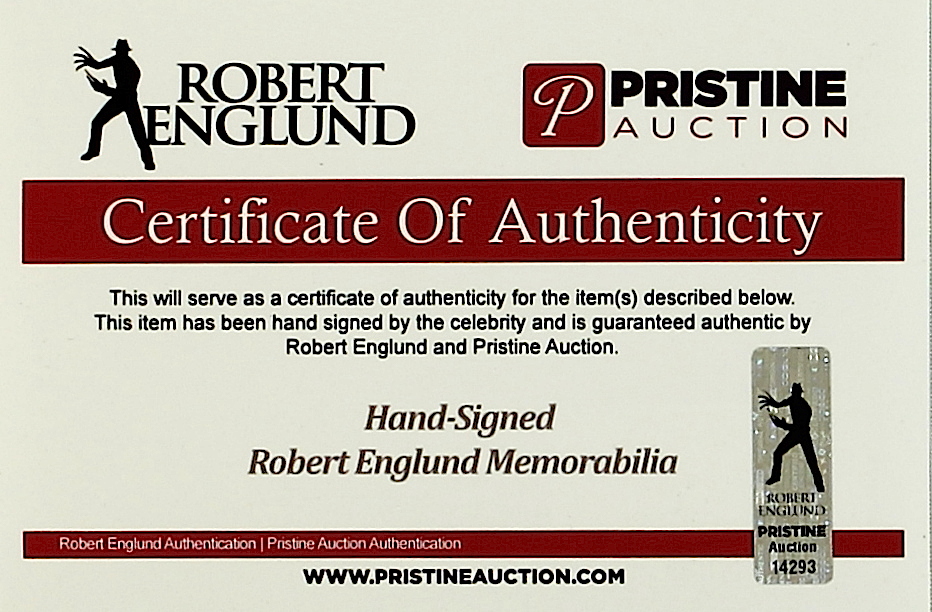 Robert Englund Signed "A Nightmare on Elm Street" Freddy Krueger High Quality Replica Glove (Englund COA) at PristineAuction.com Robert Englund Signed "A Nightmare on Elm Street" Freddy Krueger High Quality Replica Glove (Englund COA) at PristineAuction.com