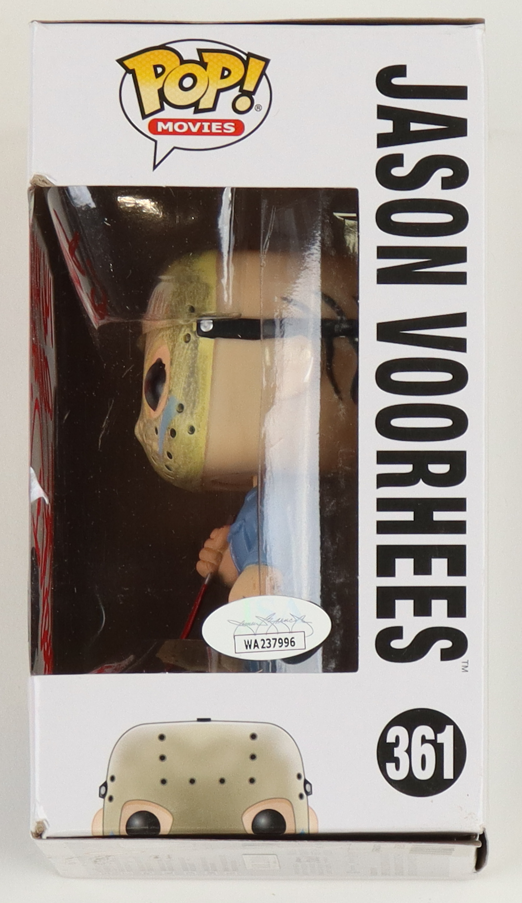 Ari Lehman Signed "Friday the 13th" #361 Jason Voorhees Funko Pop! Vinyl Figure Inscribed "146 Kills + Counting" & "Jason 1" (JSA) at PristineAuction.com Ari Lehman Signed "Friday the 13th" #361 Jason Voorhees Funko Pop! Vinyl Figure Inscribed "146 Kills + Counting" & "Jason 1" (JSA) at PristineAuction.com