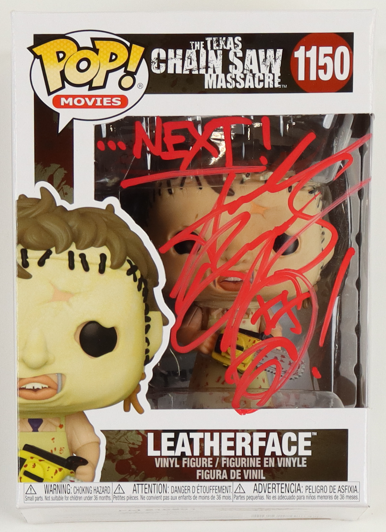 Andrew Bryniarski Signed "The Texas Chainsaw Massacre" #1150 Funko Pop! Vinyl Figure Inscribed "... Next!" with Hand-Drawn Sketch (JSA) at PristineAuction.com Andrew Bryniarski Signed "The Texas Chainsaw Massacre" #1150 Funko Pop! Vinyl Figure Inscribed "... Next!" with Hand-Drawn Sketch (JSA) at PristineAuction.com