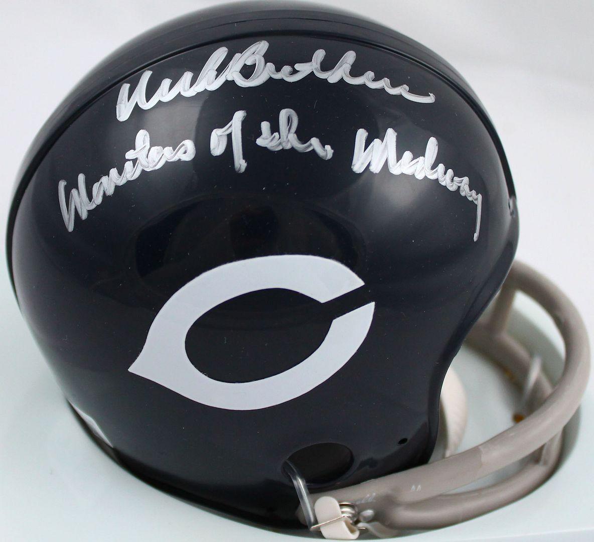 Dick Butkus Signed Bears Mini Helmet Inscribed "Monsters of the Midway" (Beckett) at PristineAuction.com Dick Butkus Signed Bears Mini Helmet Inscribed "Monsters of the Midway" (Beckett) at PristineAuction.com