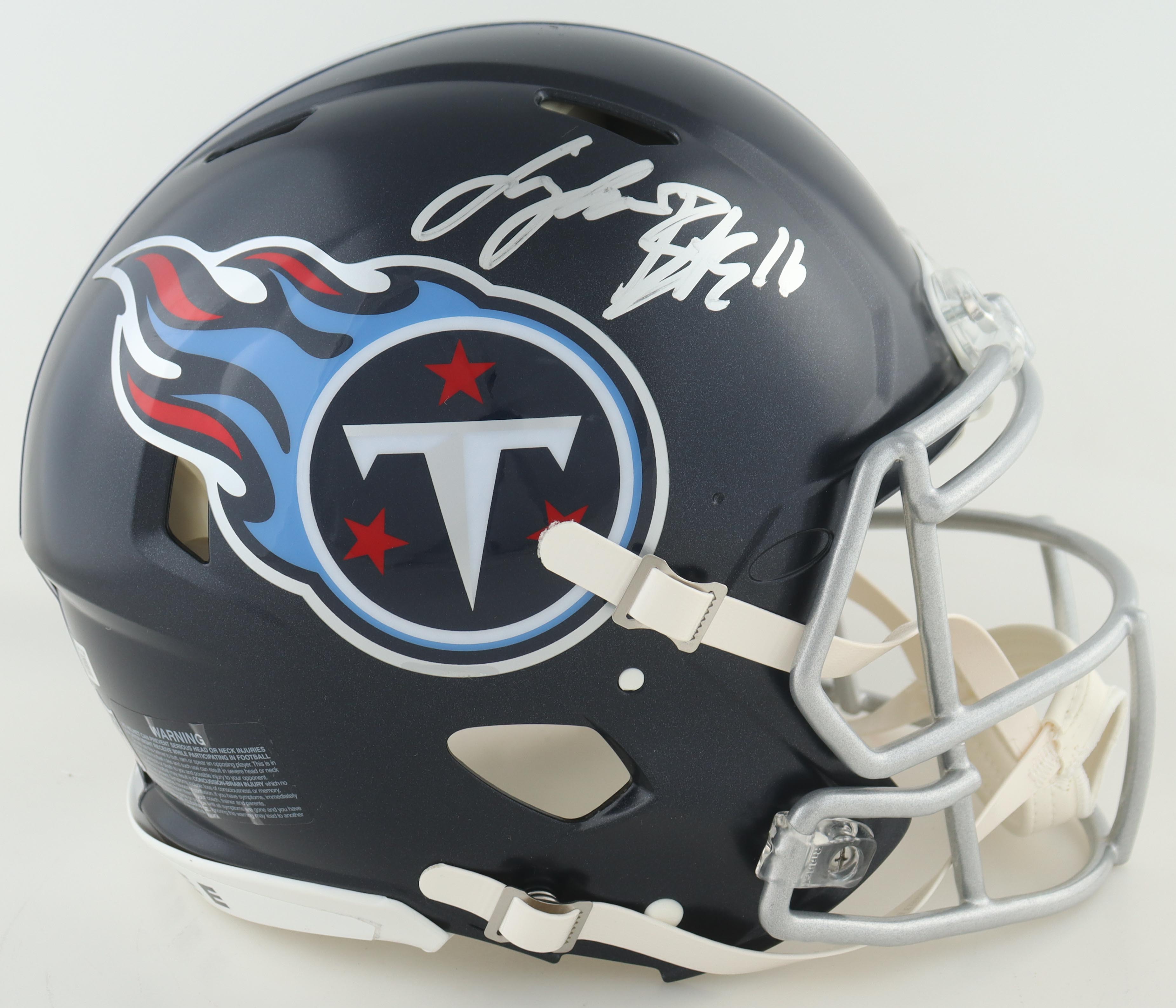Treylon Burks Signed Titans Full Size Authentic On Field Speed Helmet (Beckett) at PristineAuction.com Treylon Burks Signed Titans Full Size Authentic On Field Speed Helmet (Beckett) at PristineAuction.com