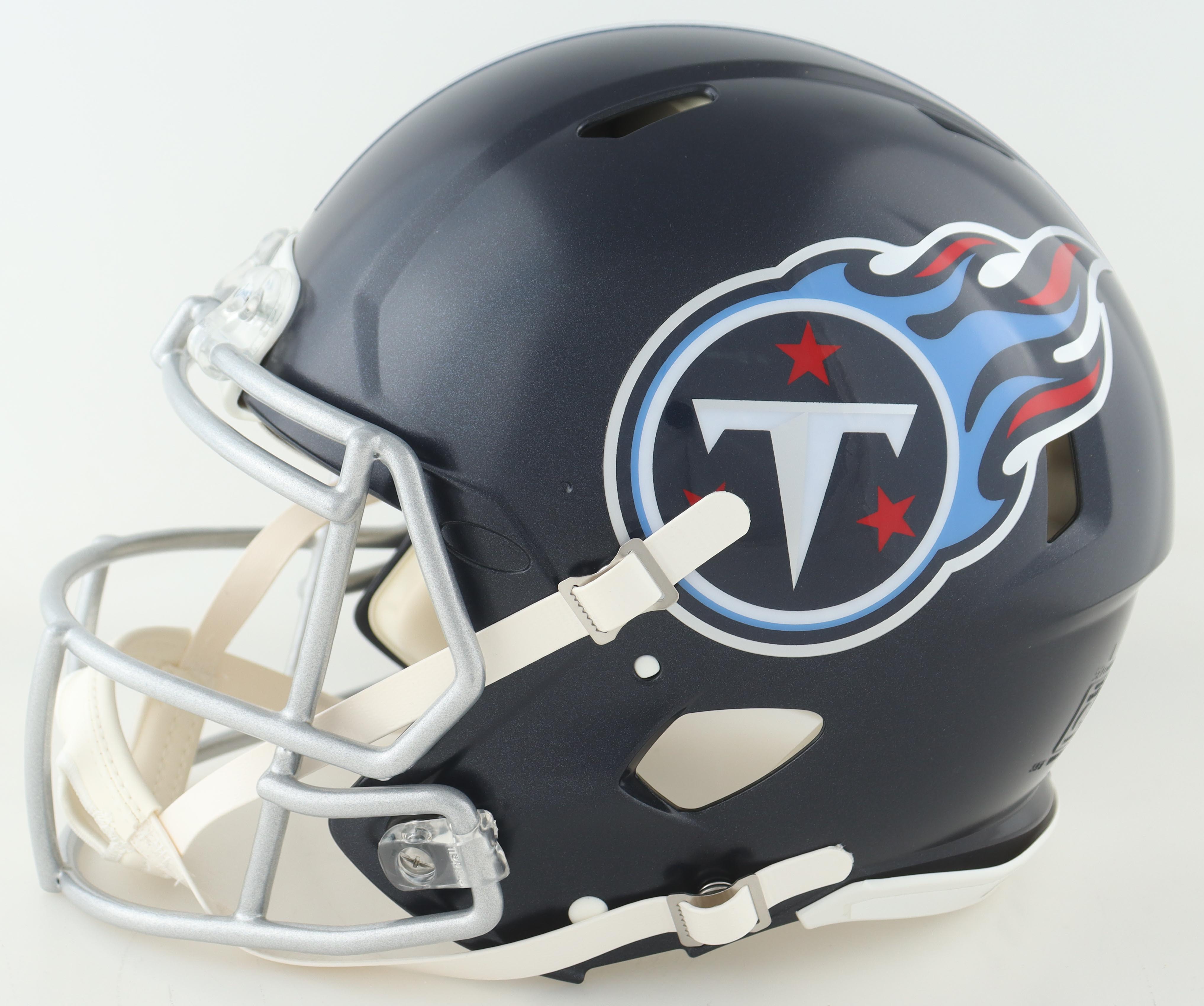 Treylon Burks Signed Titans Full Size Authentic On Field Speed Helmet (Beckett) at PristineAuction.com Treylon Burks Signed Titans Full Size Authentic On Field Speed Helmet (Beckett) at PristineAuction.com