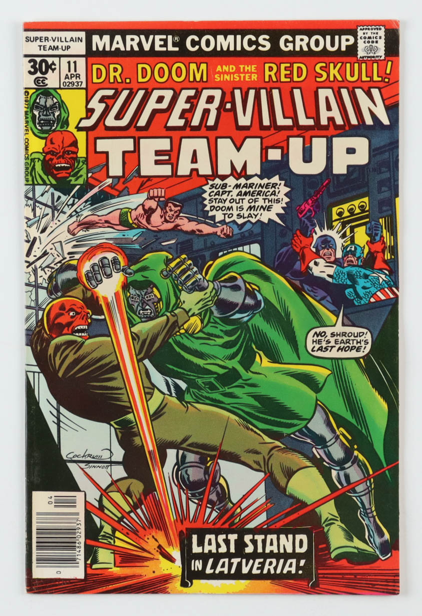1977 "Super-Villain Team-Up" Issue #11 Marvel Comic Book at PristineAuction.com 1977 "Super-Villain Team-Up" Issue #11 Marvel Comic Book at PristineAuction.com