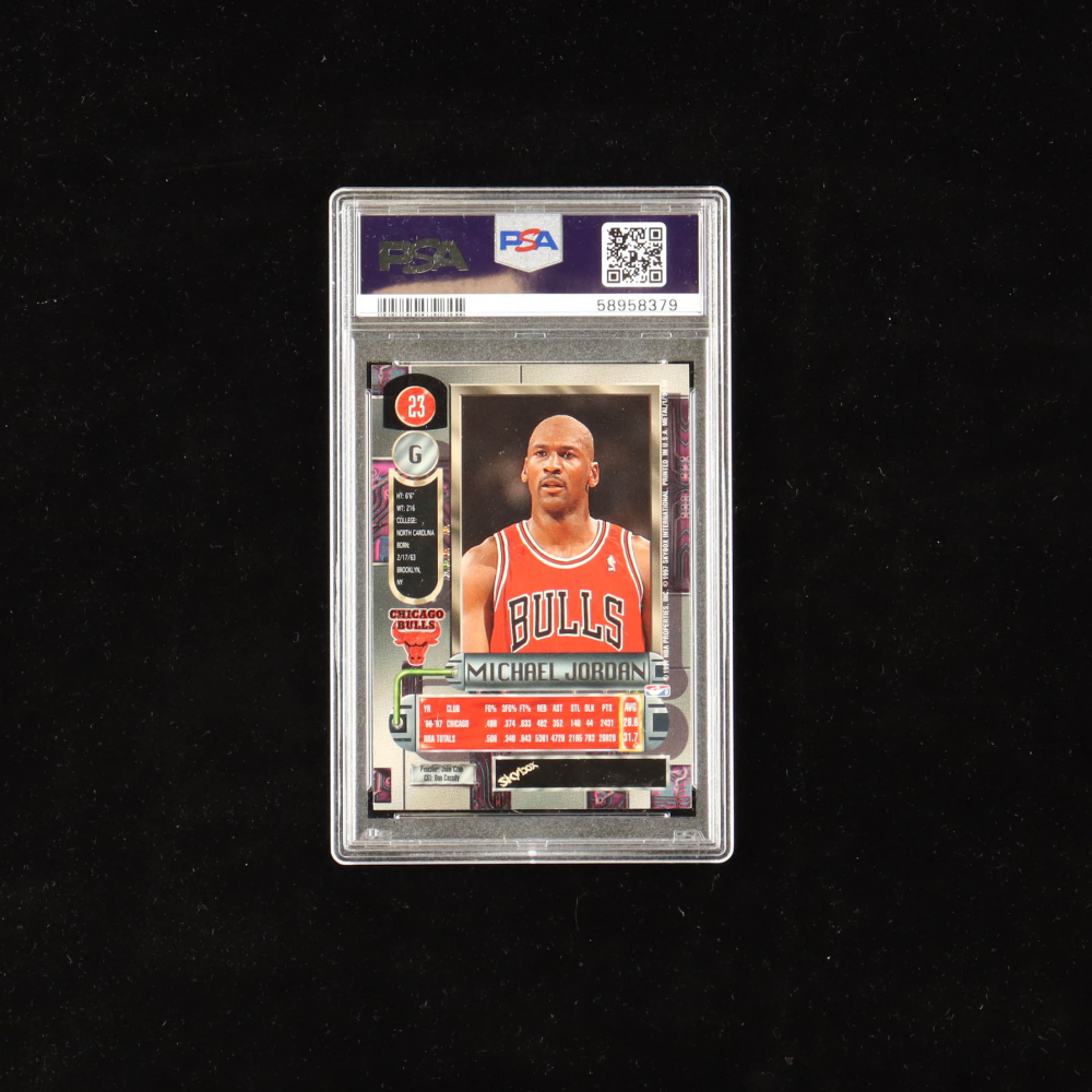 Michael Jordan 1997-98 Metal Universe #23 (PSA 8) | Pristine Auction