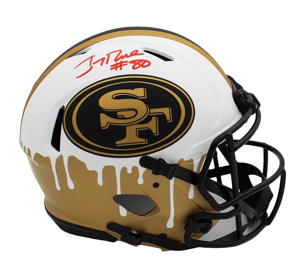 Jerry Rice Signed 49ers Full-Size Authentic On-Field Custom Speed Helmet (Fanatics) at PristineAuction.com Jerry Rice Signed 49ers Full-Size Authentic On-Field Custom Speed Helmet (Fanatics) at PristineAuction.com