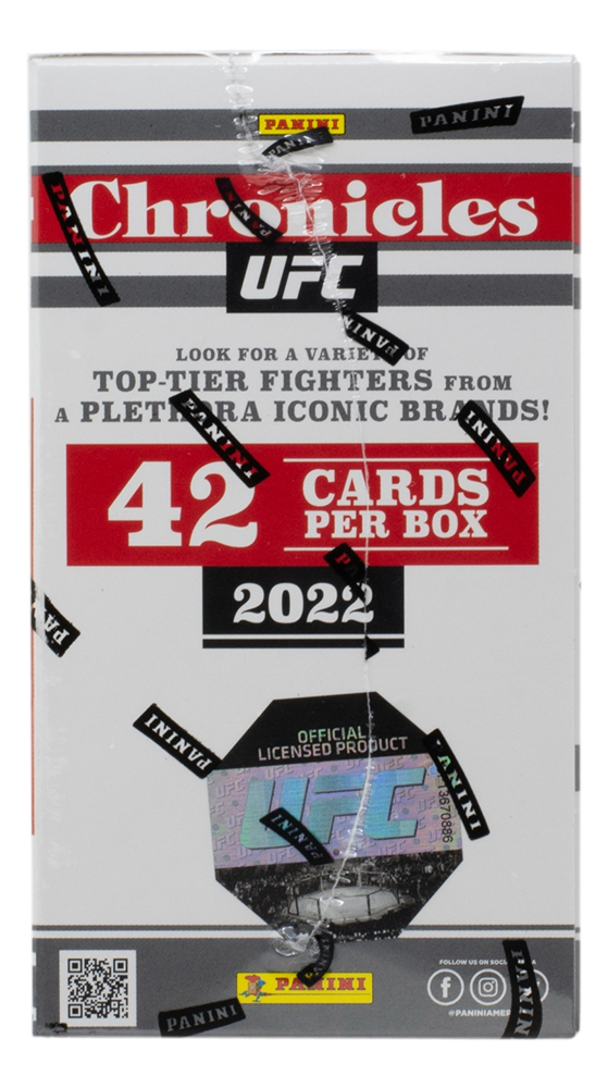 2022 Panini Chronicles UFC Blaster Box with (6) Packs at PristineAuction.com 2022 Panini Chronicles UFC Blaster Box with (6) Packs at PristineAuction.com