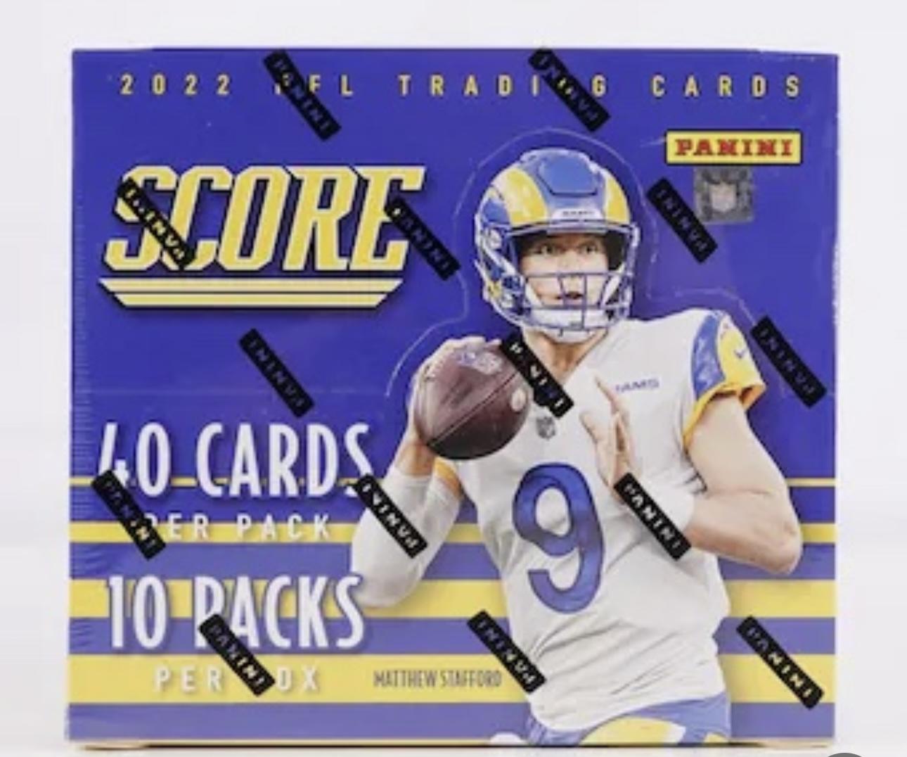 2022 Panini Score Football Hobby Box with (10) Packs at PristineAuction.com 2022 Panini Score Football Hobby Box with (10) Packs at PristineAuction.com