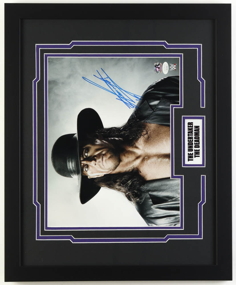 The Undertaker Signed WWE Custom Framed Photo (JSA & Undertaker) at PristineAuction.com The Undertaker Signed WWE Custom Framed Photo (JSA & Undertaker) at PristineAuction.com